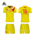 Set de jersey de fútbol de sublimación de equipo barato personalizado